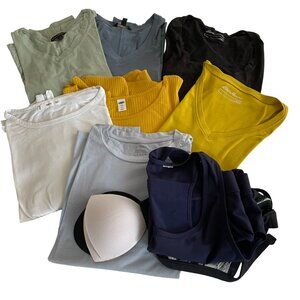 Bundle of 11 Items (9 t-shirts & 2 sports bras)
